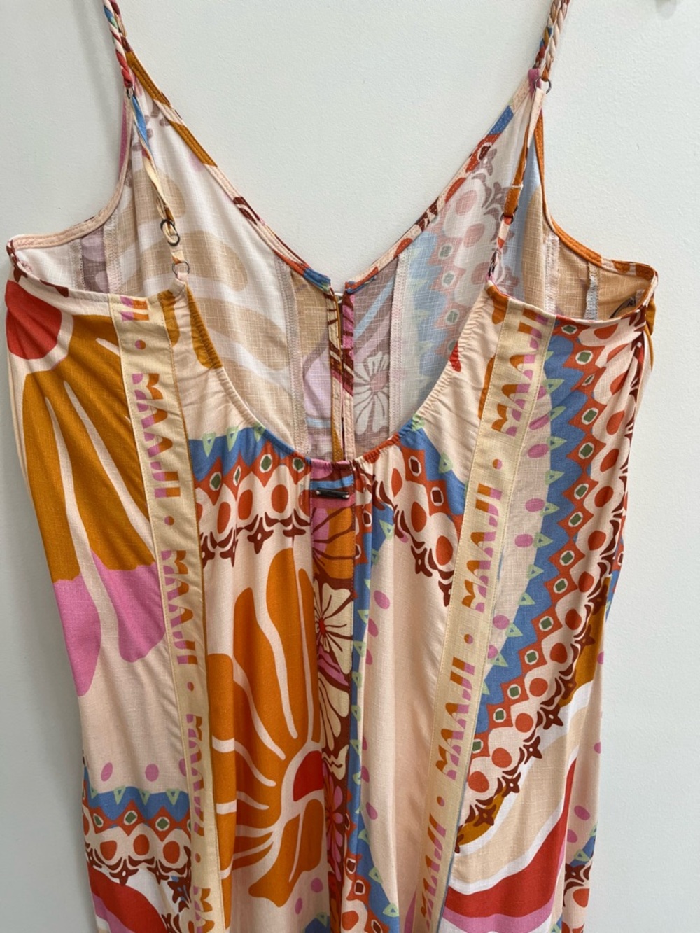 Maaji Pink Orange Blue Floral Maxi Dress - Picture 10 of 16